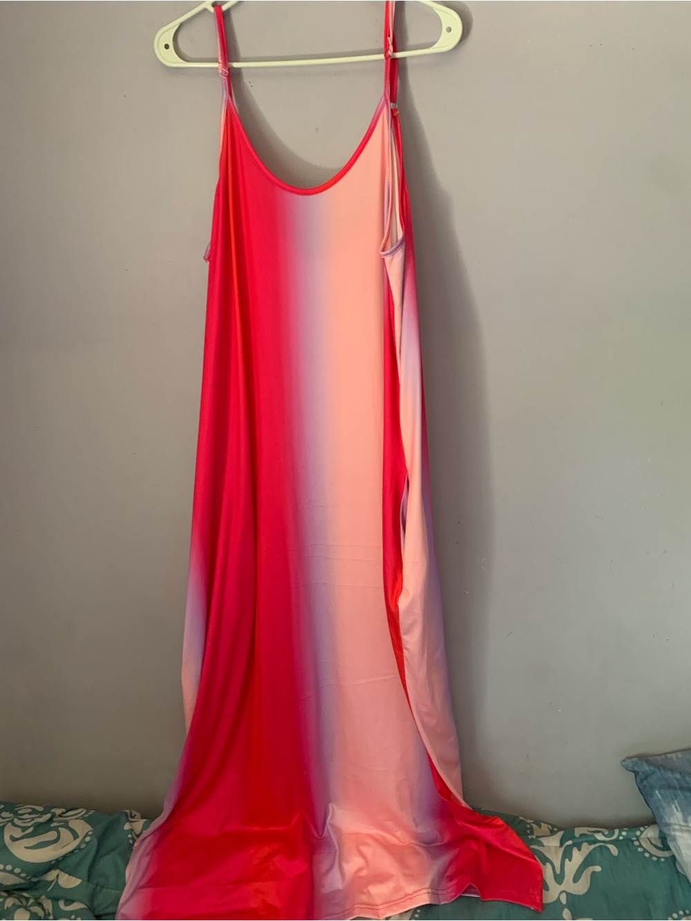 Ombré Pink Maxi Summer Dress 2Xl
